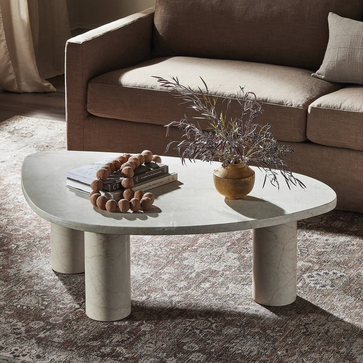 Zion Coffee Table - Cream Marble