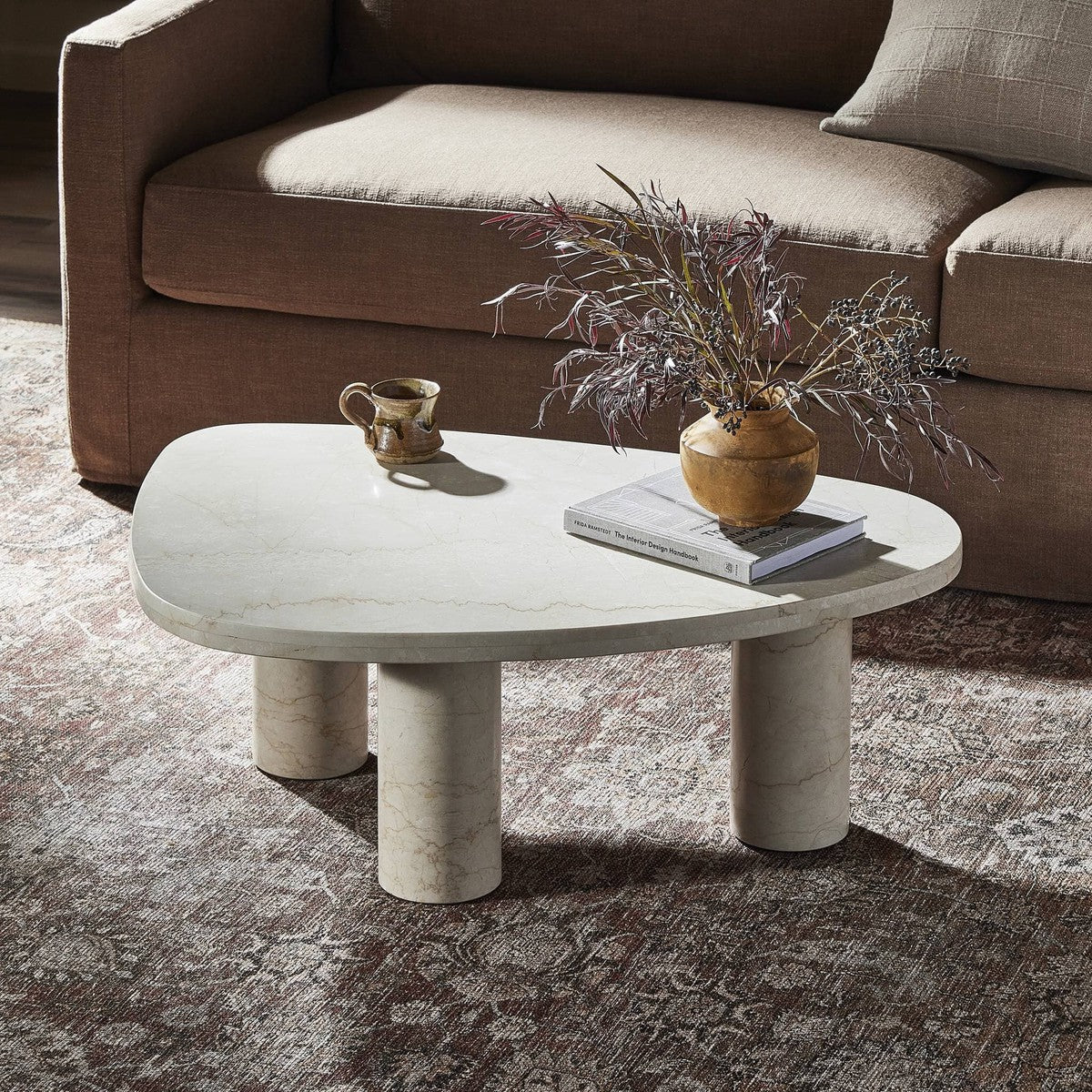 Zion Coffee Table - Cream Marble