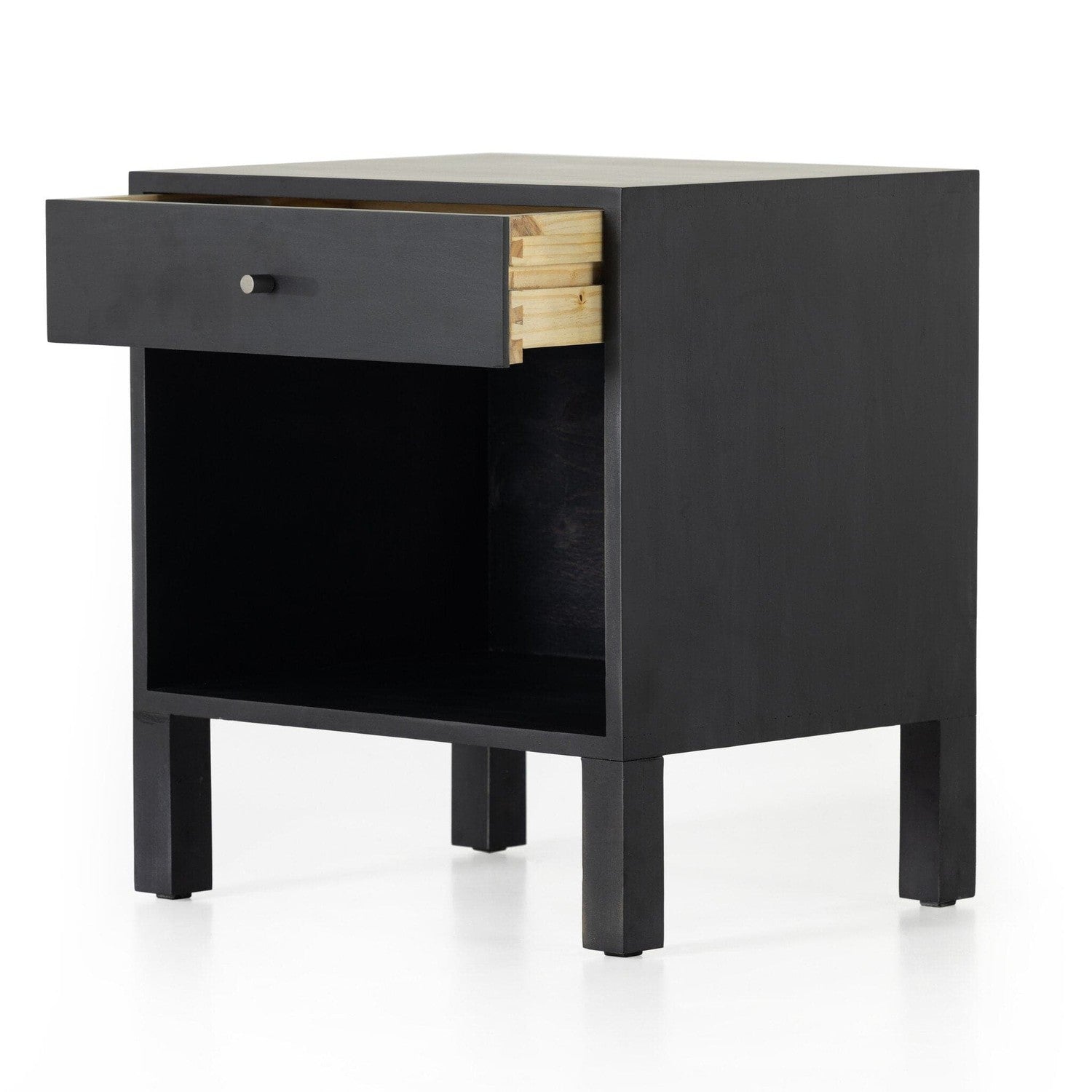 Isador Nightstand - Black Wash Poplar