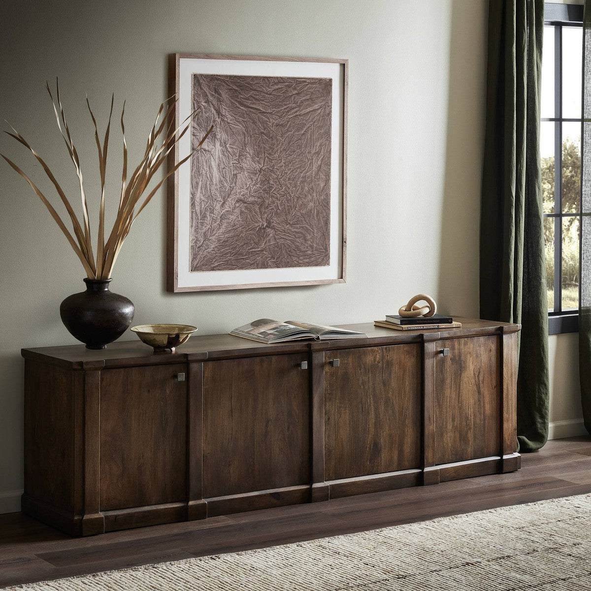 Newton Media Console - Brown