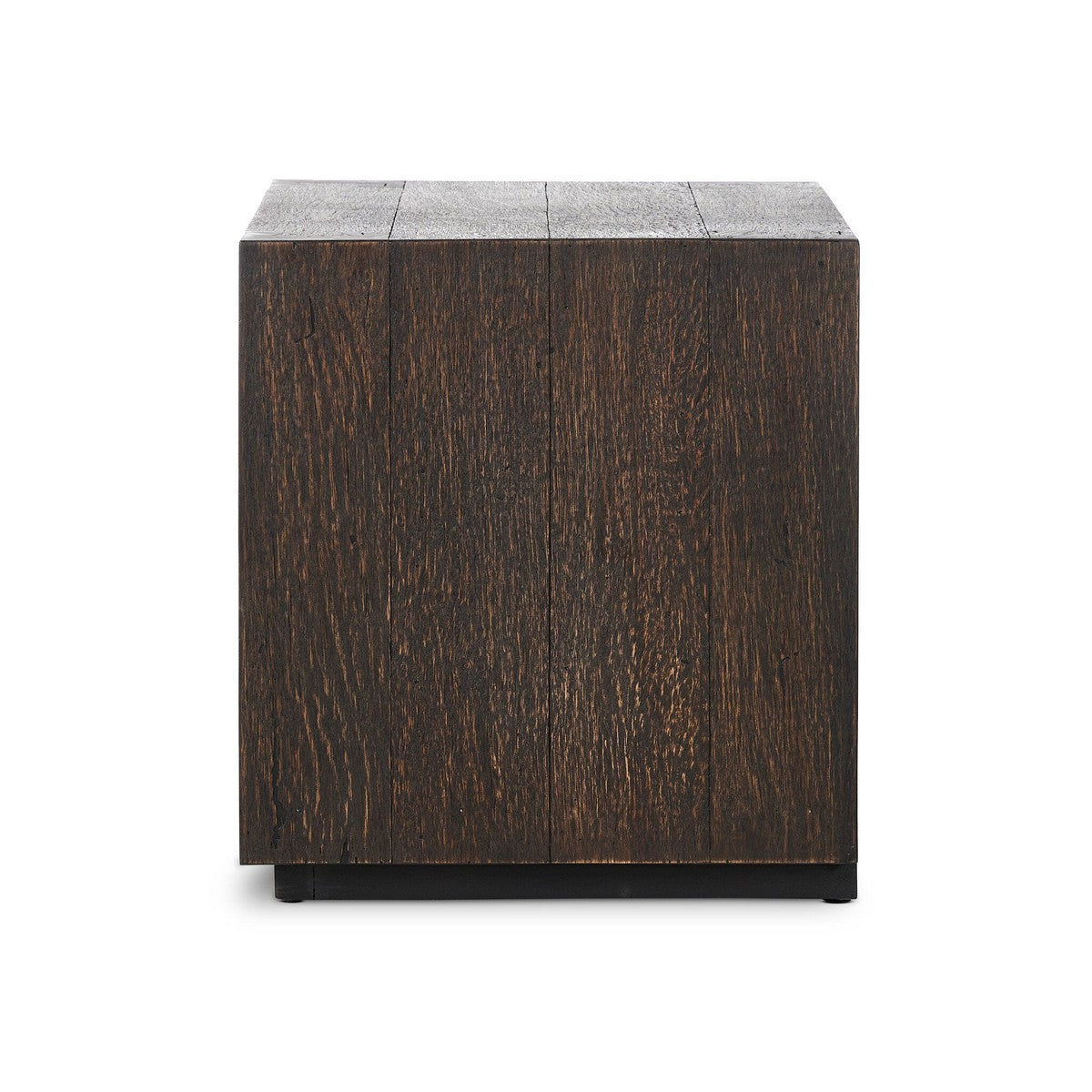 Abaso Nightstand - Ebony Rustic Wormwood Oak