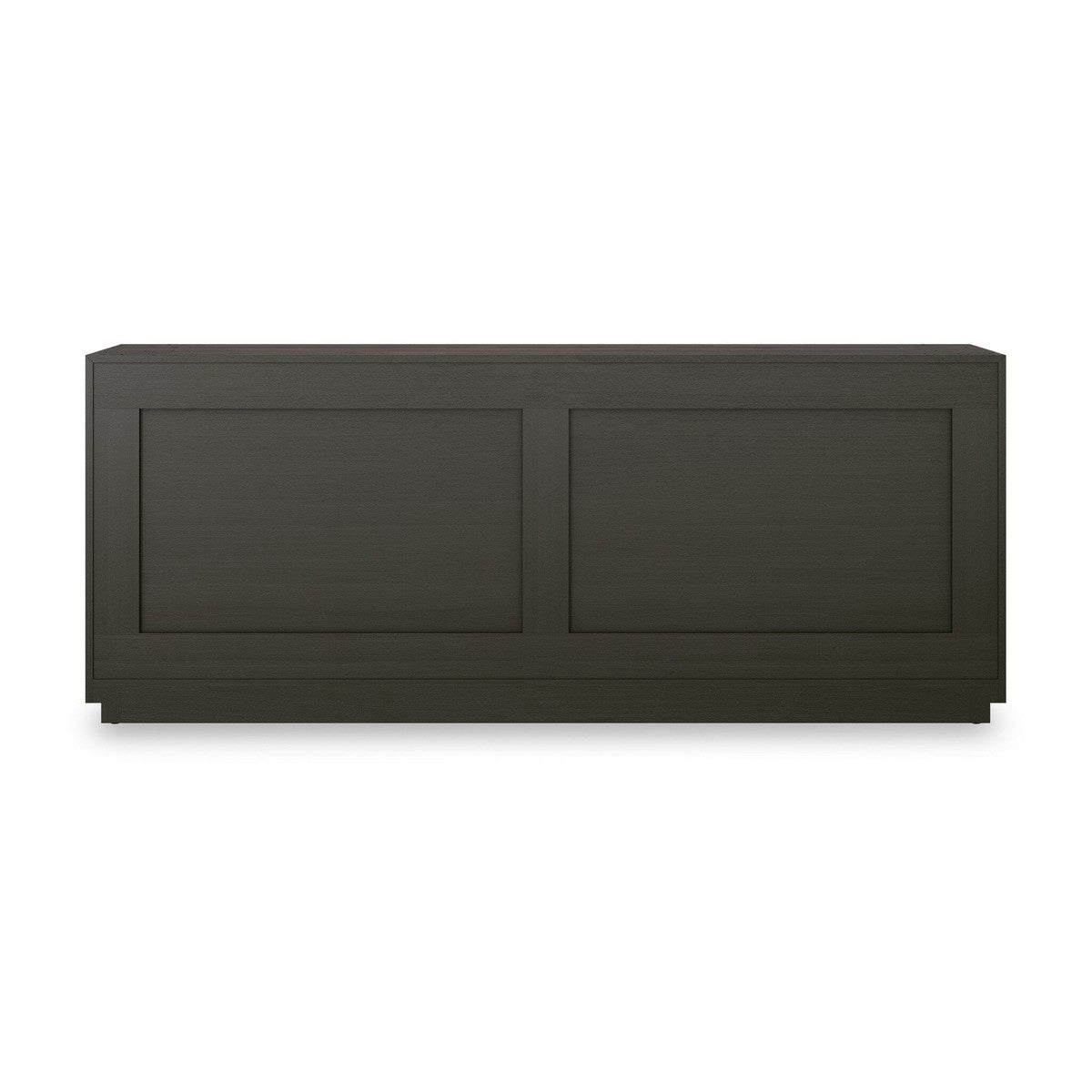 Abaso 6-Drawer Dresser - Ebony Rustic Wormwood Oak - Dark Brown, Black