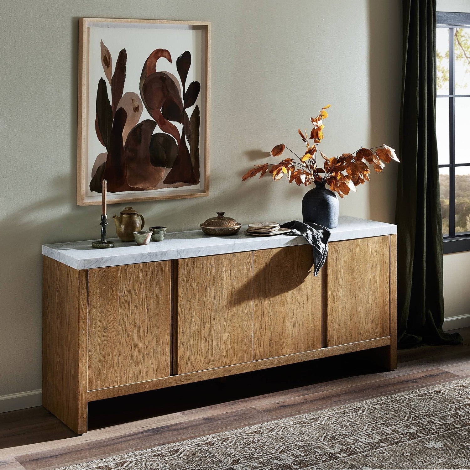 Olympia Sideboard - Smoked Oak Veneer