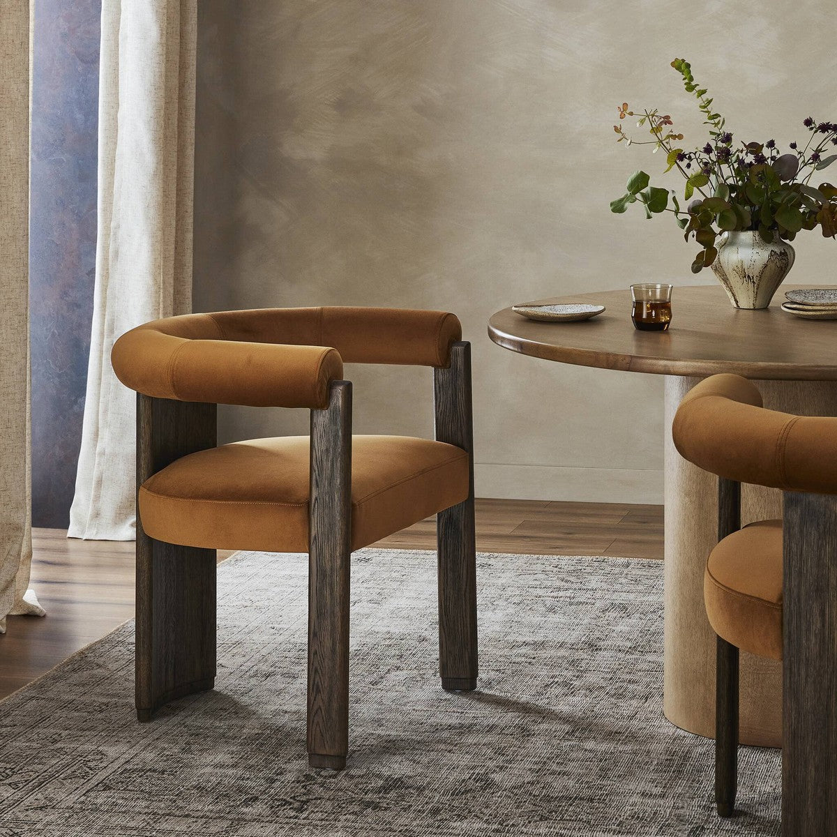 Canon Dining Chair - Stax Rust - Brown