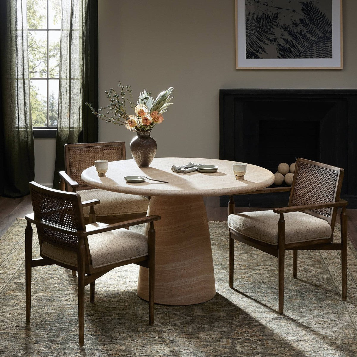 Janice Dining Table - Sand Striae