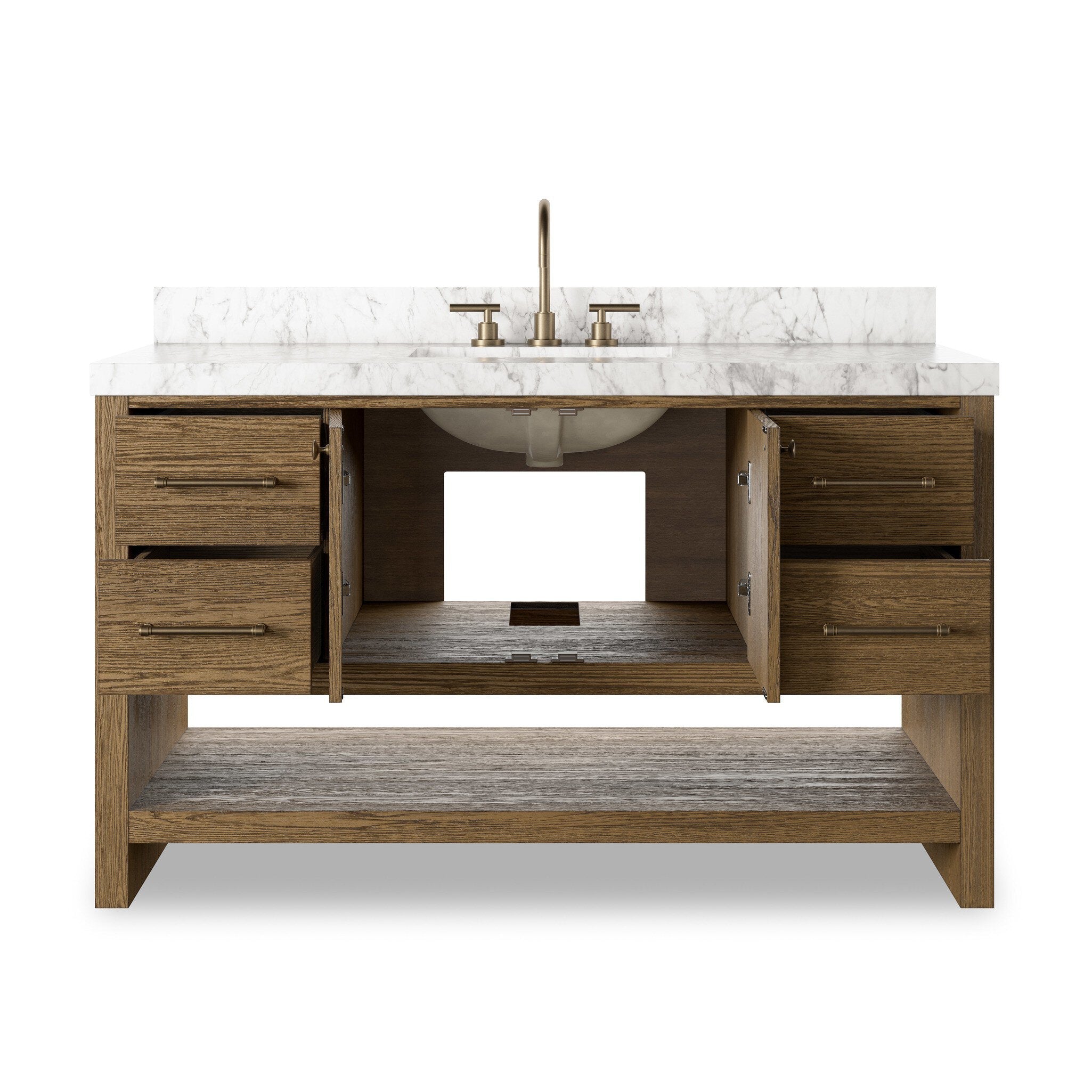 Anthem Single Wide Vanity - Washed Natural