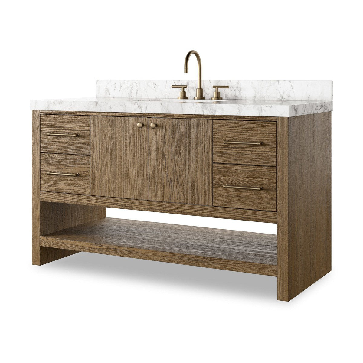 Anthem Single Wide Vanity - Washed Natural