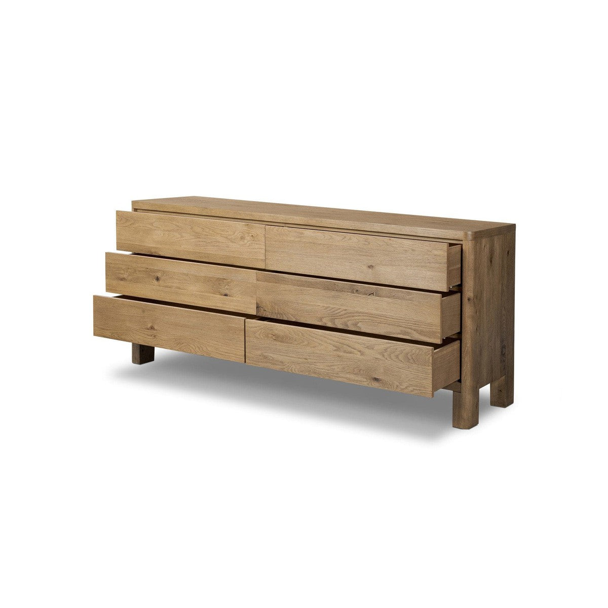 Noeline 6-Drawer Dresser - Worn Oak Veneer