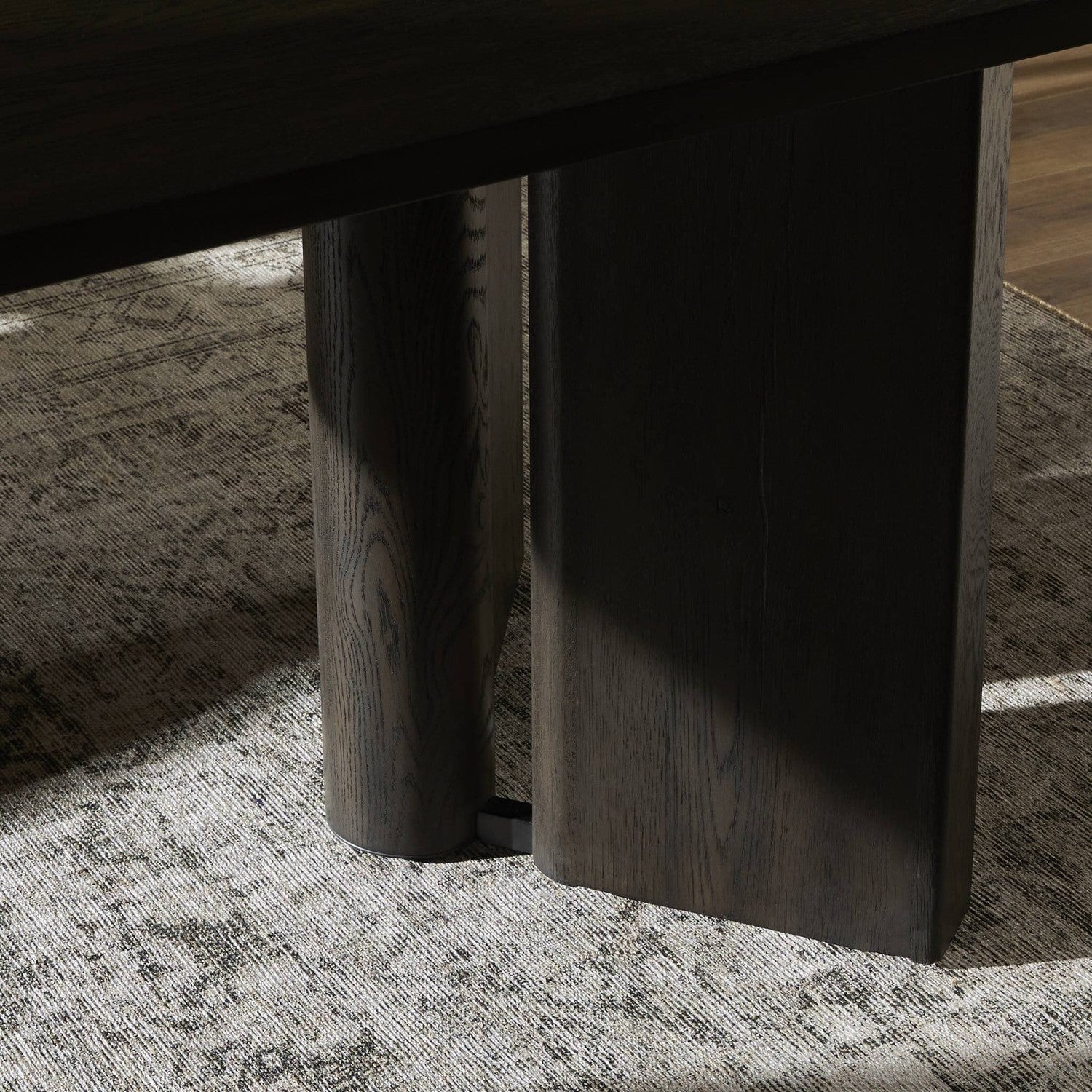 Huxley Dining Table - Smoked Black Veneer