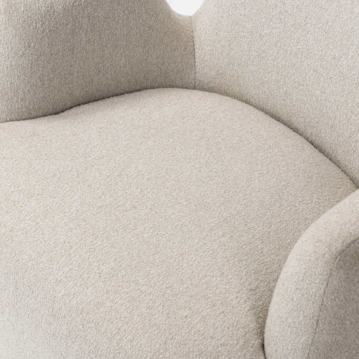 Reed Swivel Chair - Crete Pebble