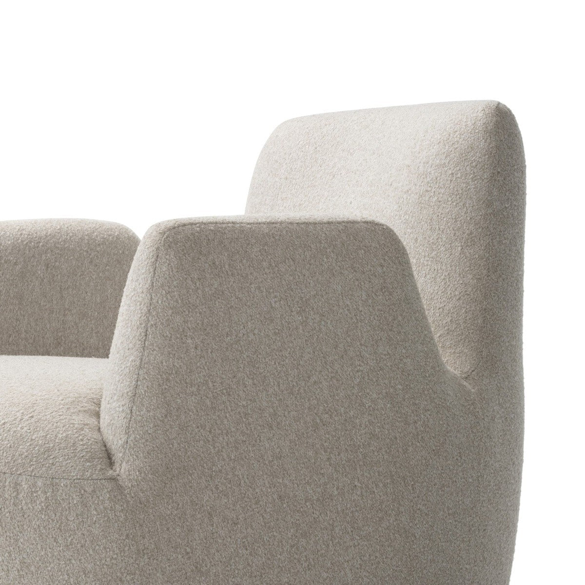 Reed Swivel Chair - Crete Pebble