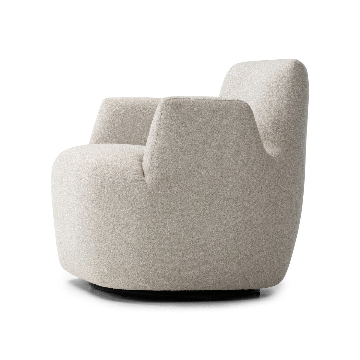 Reed Swivel Chair - Crete Pebble