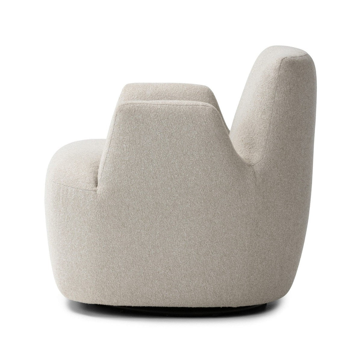Reed Swivel Chair - Crete Pebble