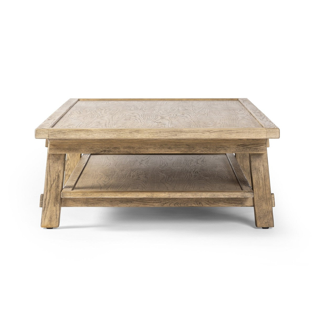 Trinity Coffee Table - Distressed Light Oak - Light Brown