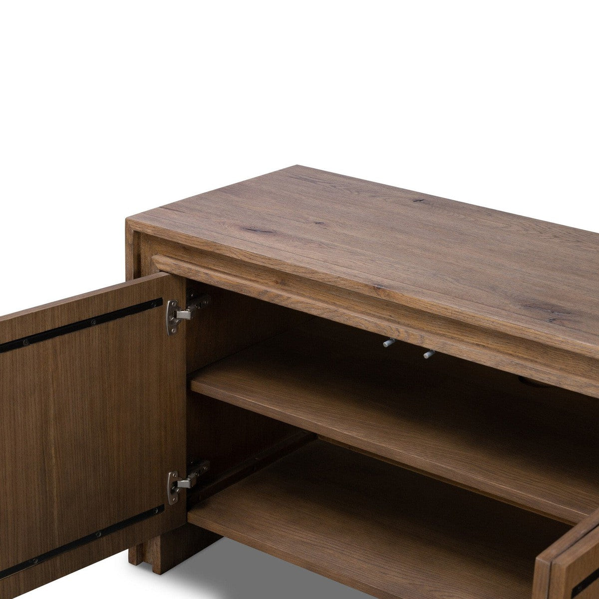 Chalmers Media Console - Weathered Oak Veneer