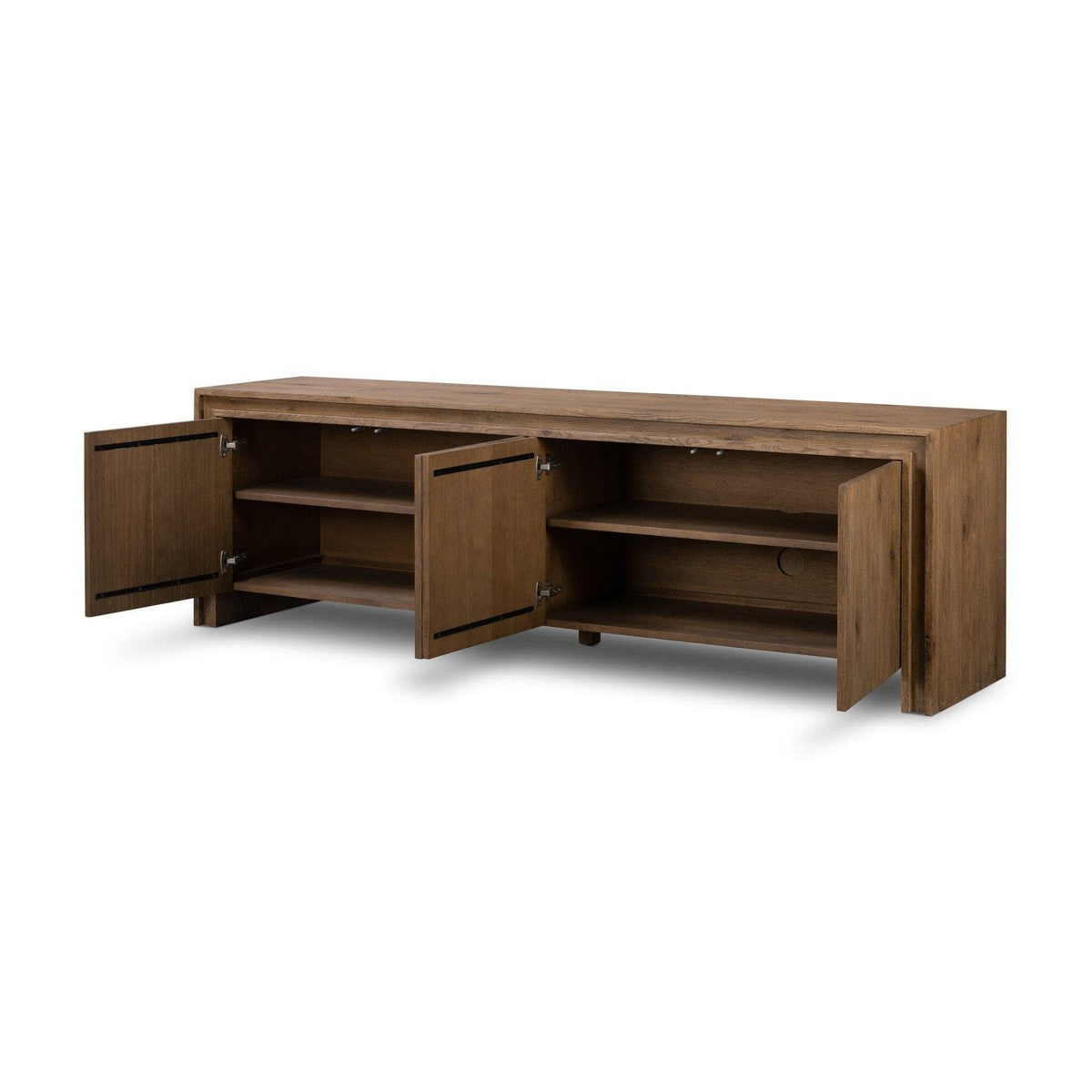 Chalmers Media Console - Weathered Oak Veneer