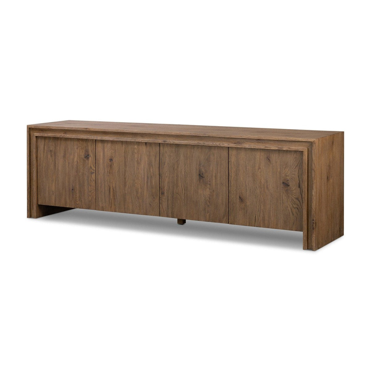 Chalmers Media Console - Weathered Oak Veneer