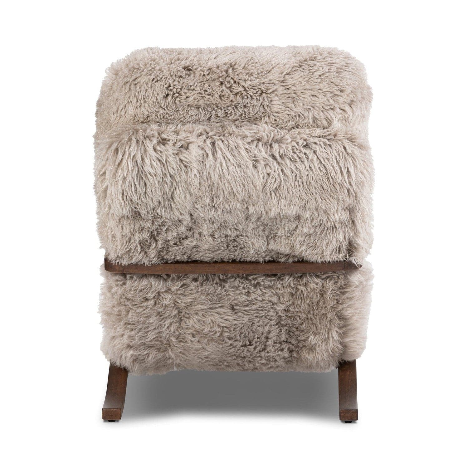 Tobin Lounge Chair - Taupe Mongolian Fur