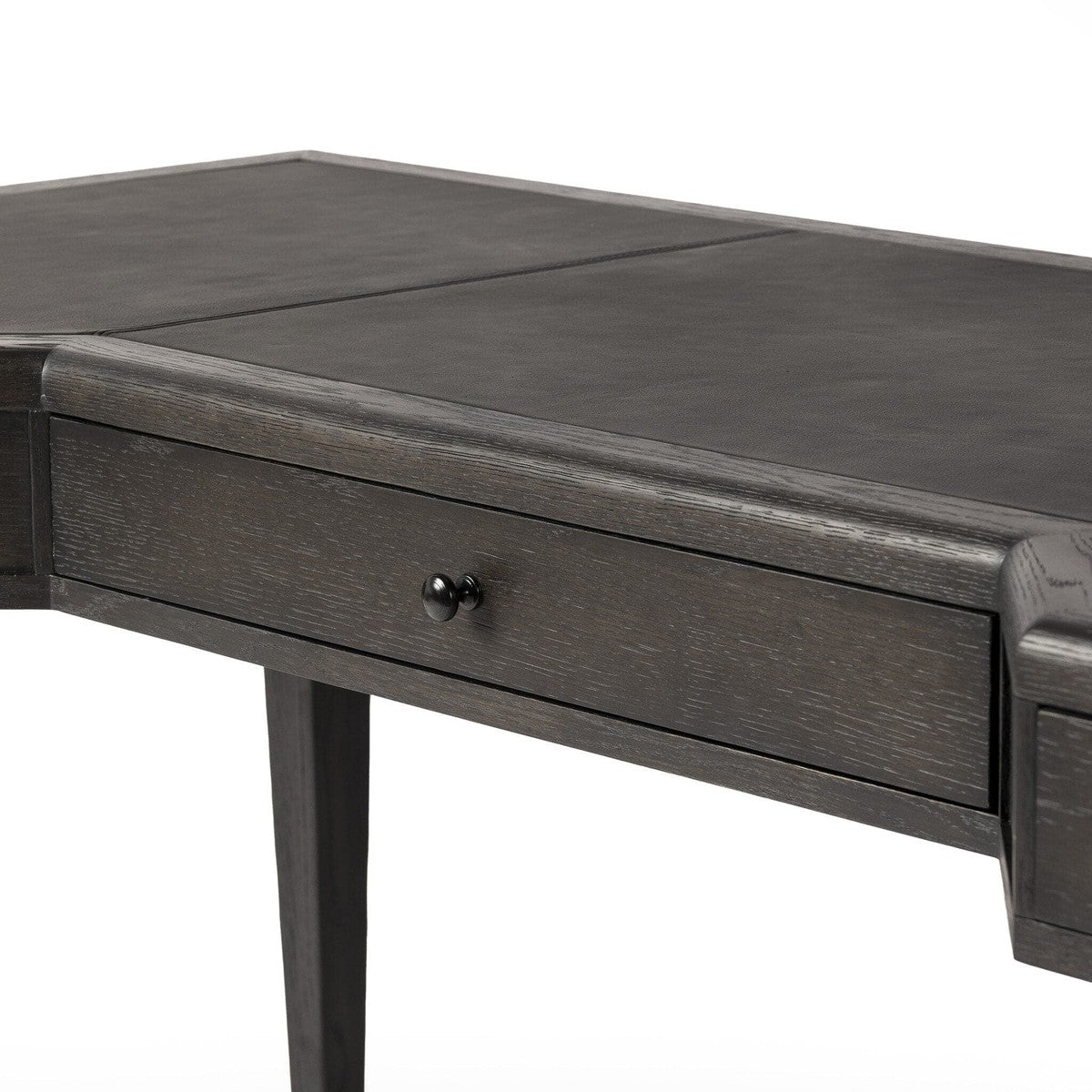 Claude Desk - Distressed Black Oak Veneer