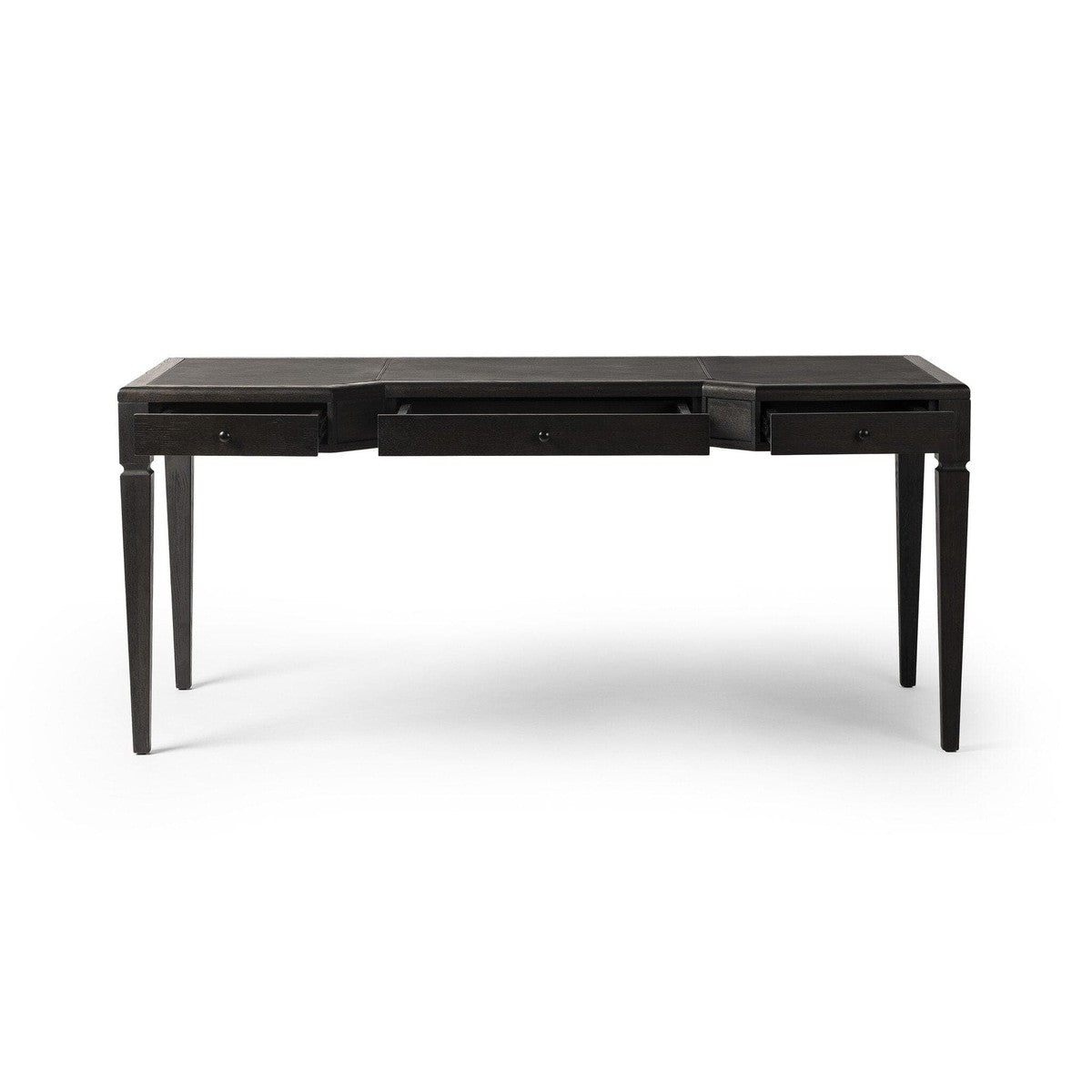 Claude Desk - Distressed Black Oak Veneer