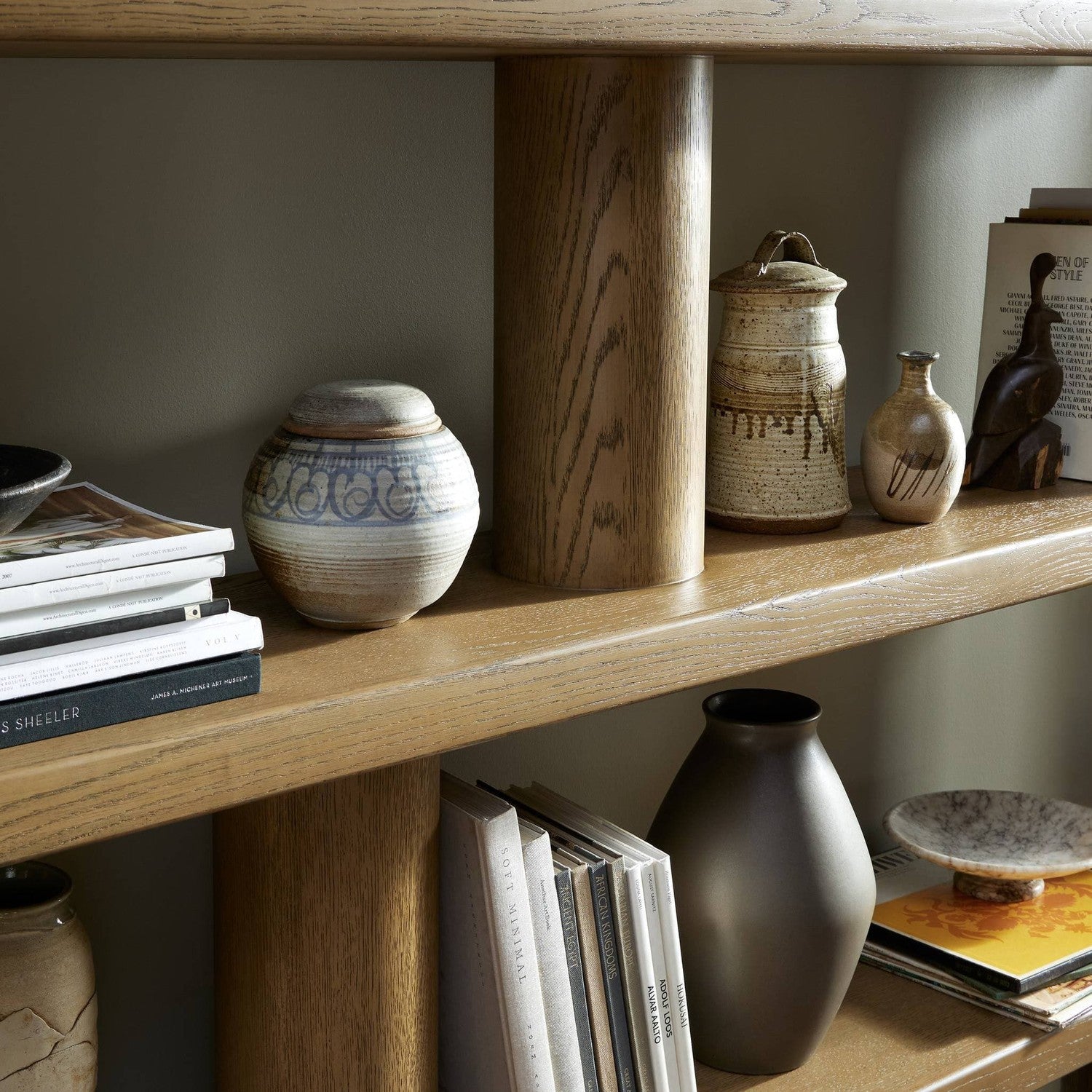 Luciana Bookcase - Smoked Oak Veneer