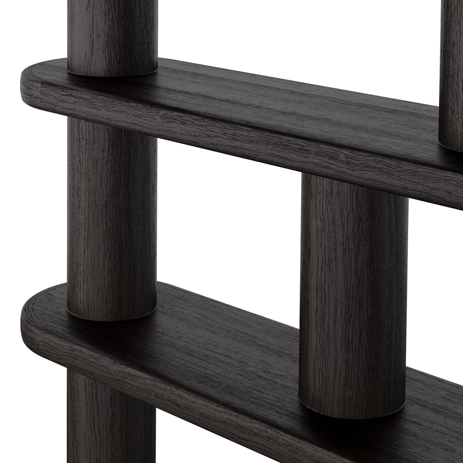 Luciana Bookcase - Ebony Oak Veneer