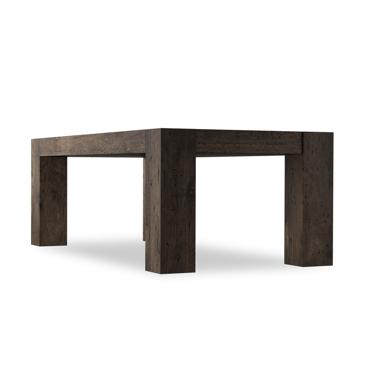 Abaso Dining Table - Ebony Rustic Wormwood Oak