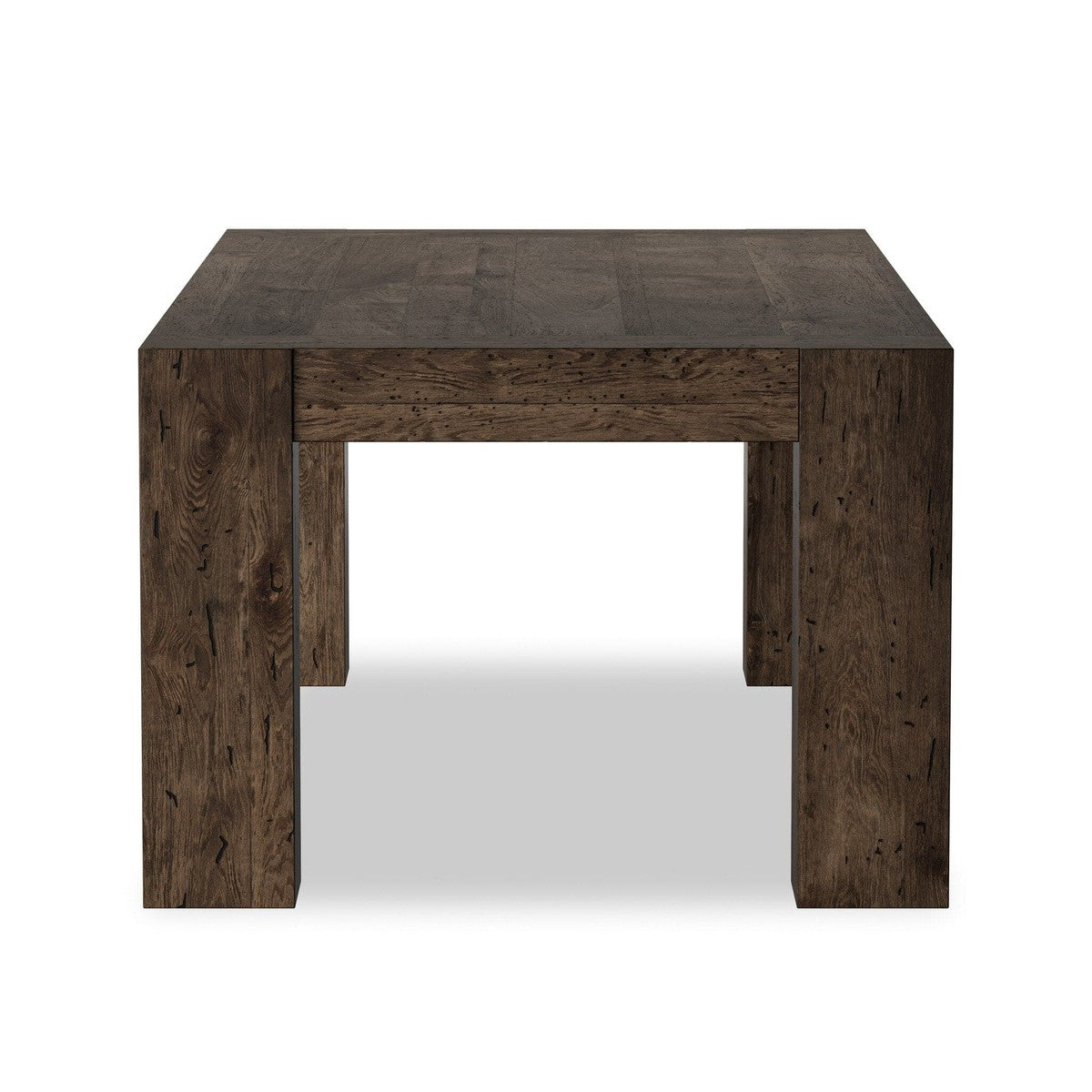 Abaso Dining Table - Ebony Rustic Wormwood Oak