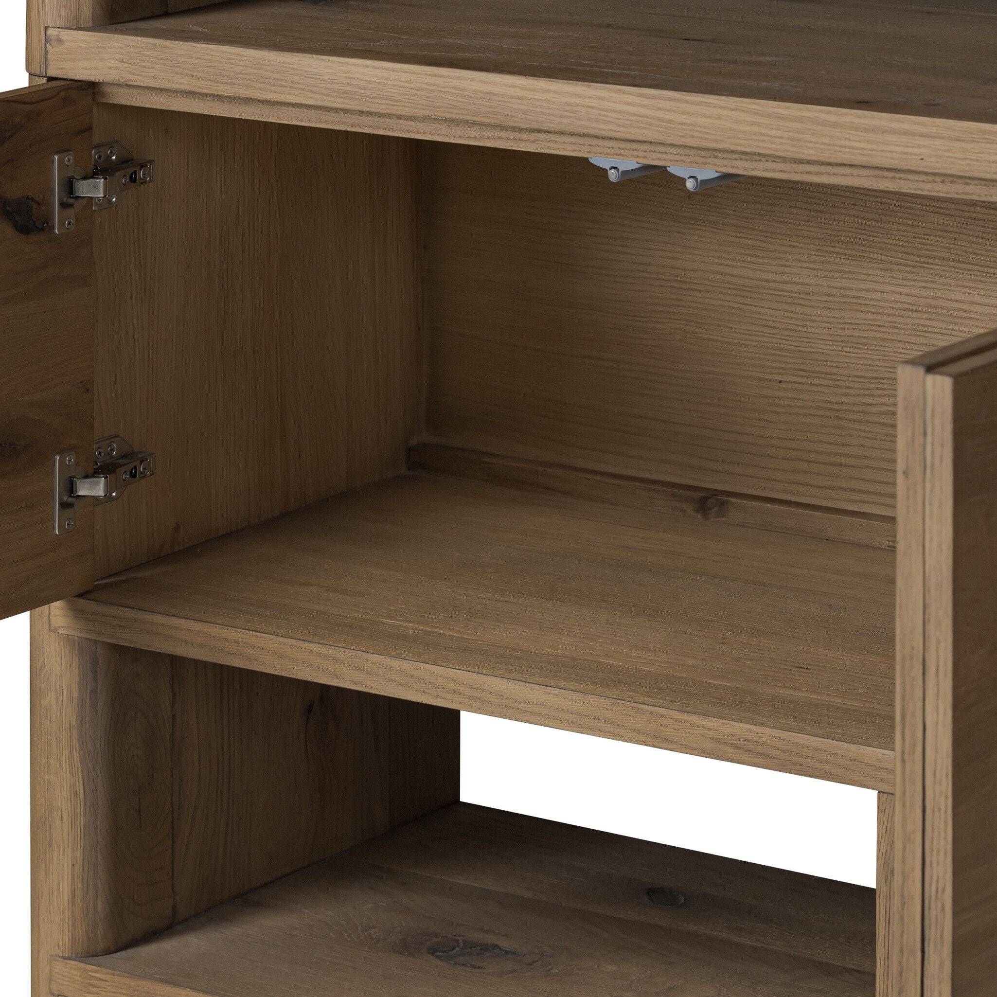 Noeline Wide Bookcase - Worn Oak - Brown