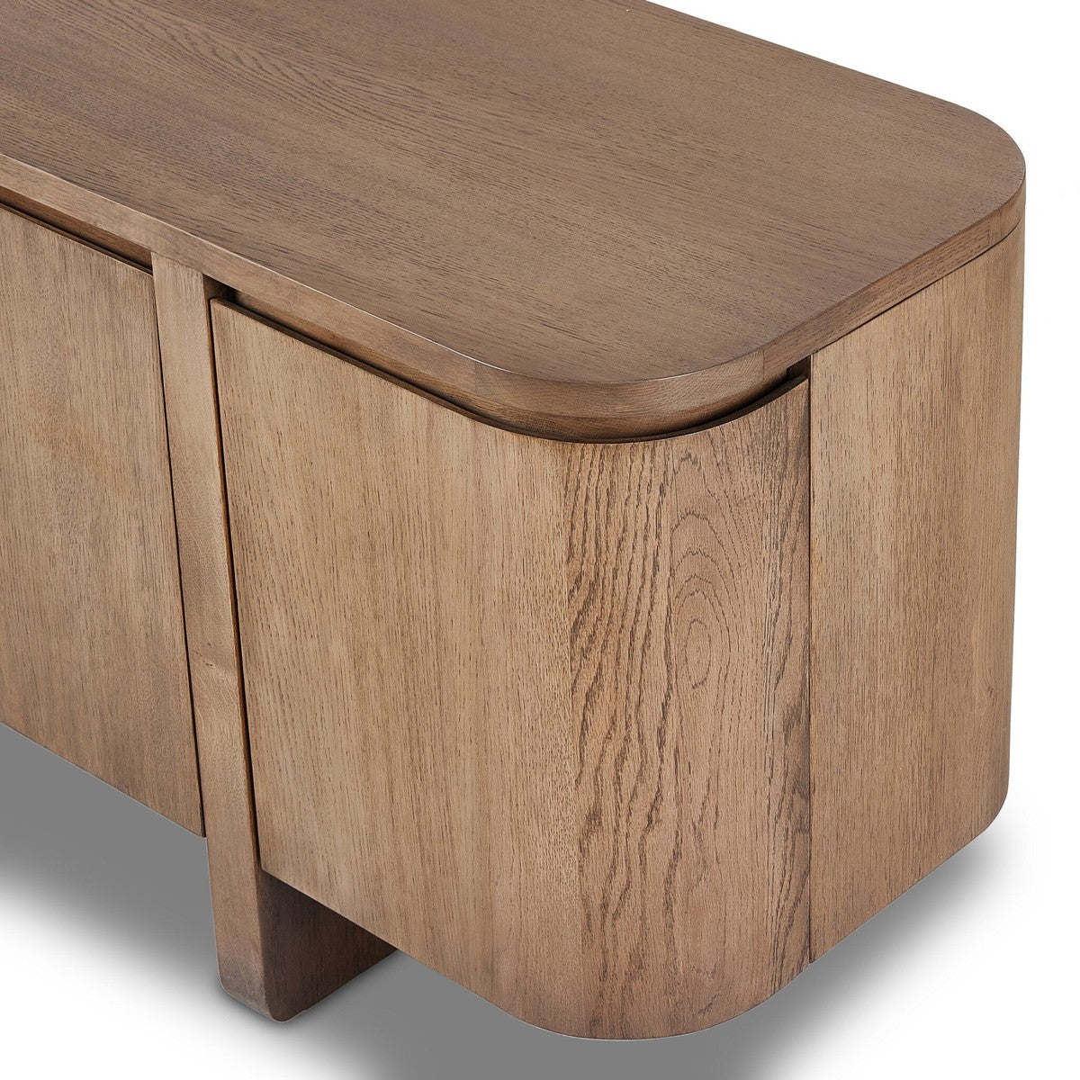 Elle Media Console - Tawny Oak - Brown