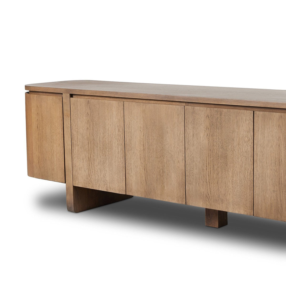 Elle Media Console - Tawny Oak - Brown