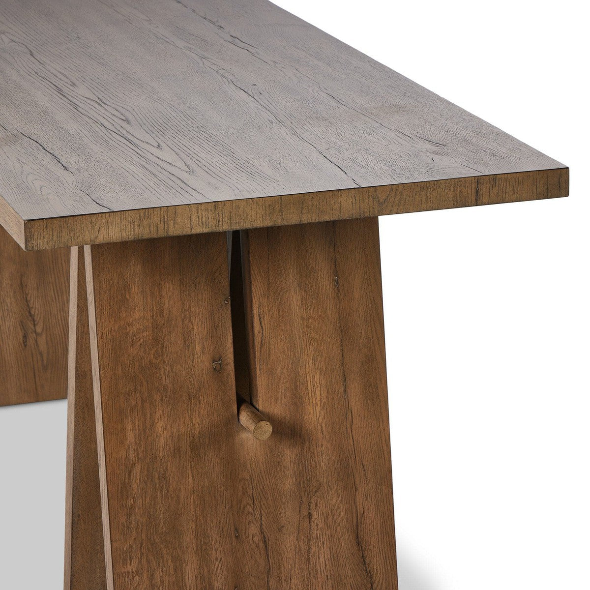 Wylie Desk - Rustic Grey Veneer