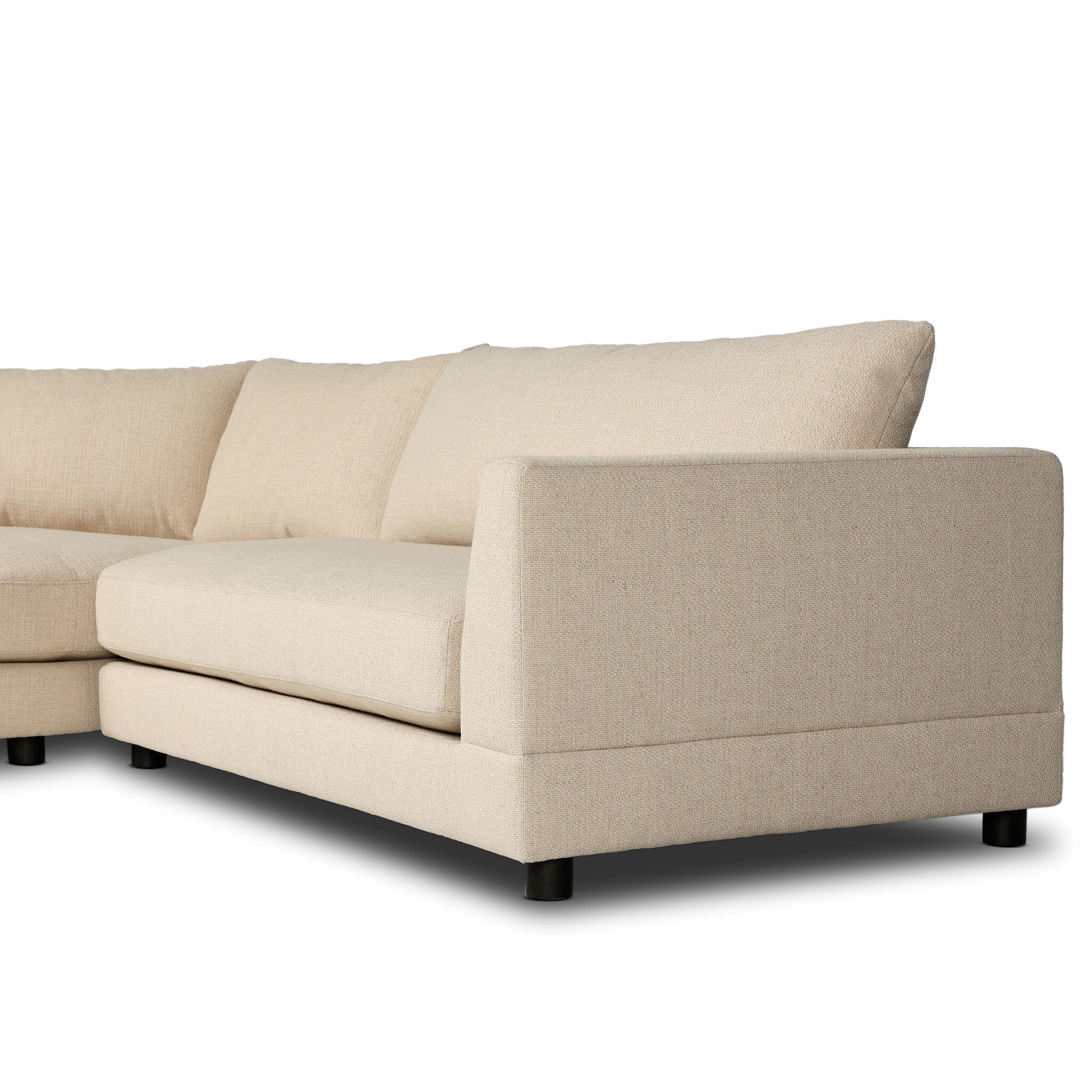 Sylvan 2-Piece Sectional - Irving Flax - Beige, Brown