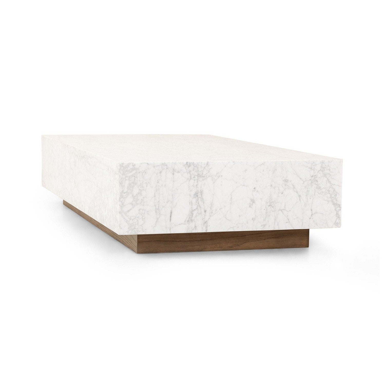 Masera Marble Coffee Table - White Carrara Marble