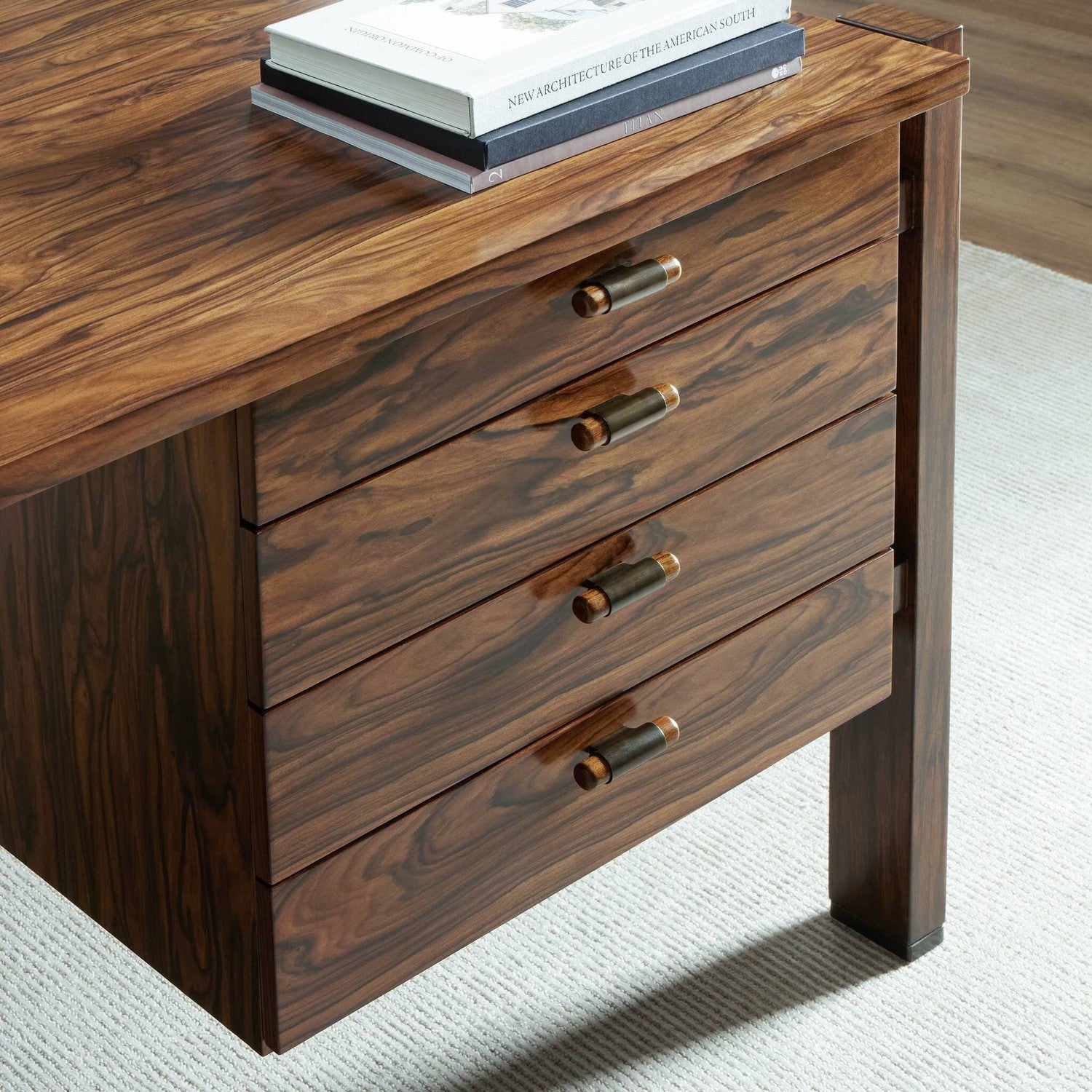 Marcela Desk - Natural Morado Veneer