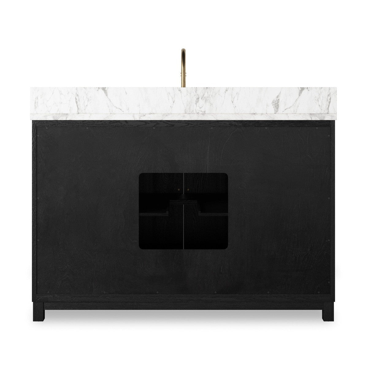 Millie Single Wide Vanity - Satin Drifted Black