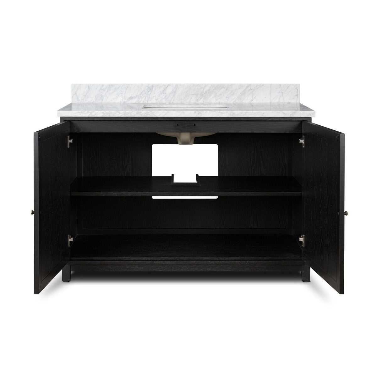 Millie Single Wide Vanity - Satin Drifted Black