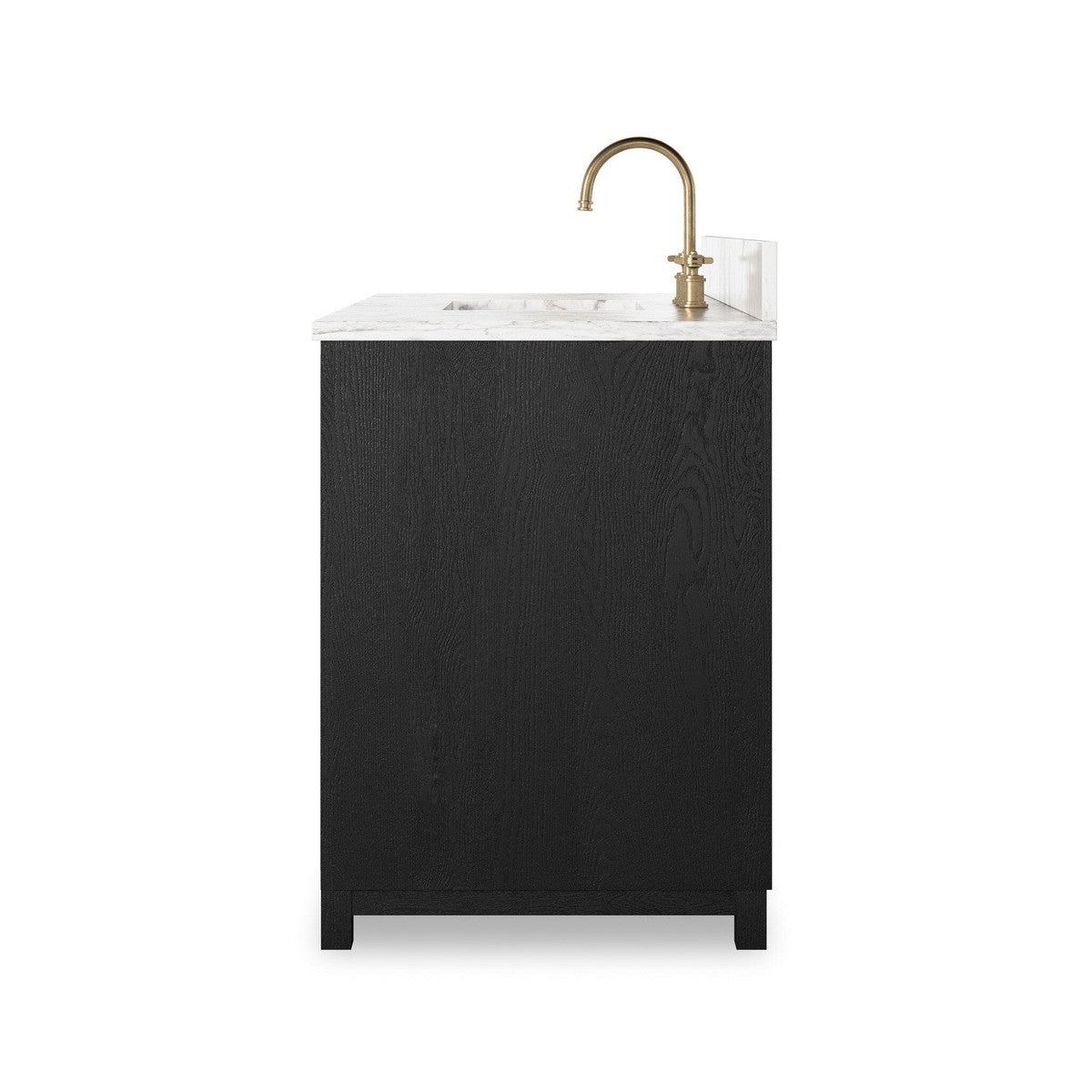 Millie Single Wide Vanity - Satin Drifted Black