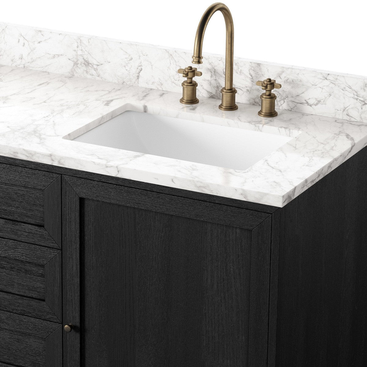 Millie Double Vanity - Satin Drifted Black Veneer