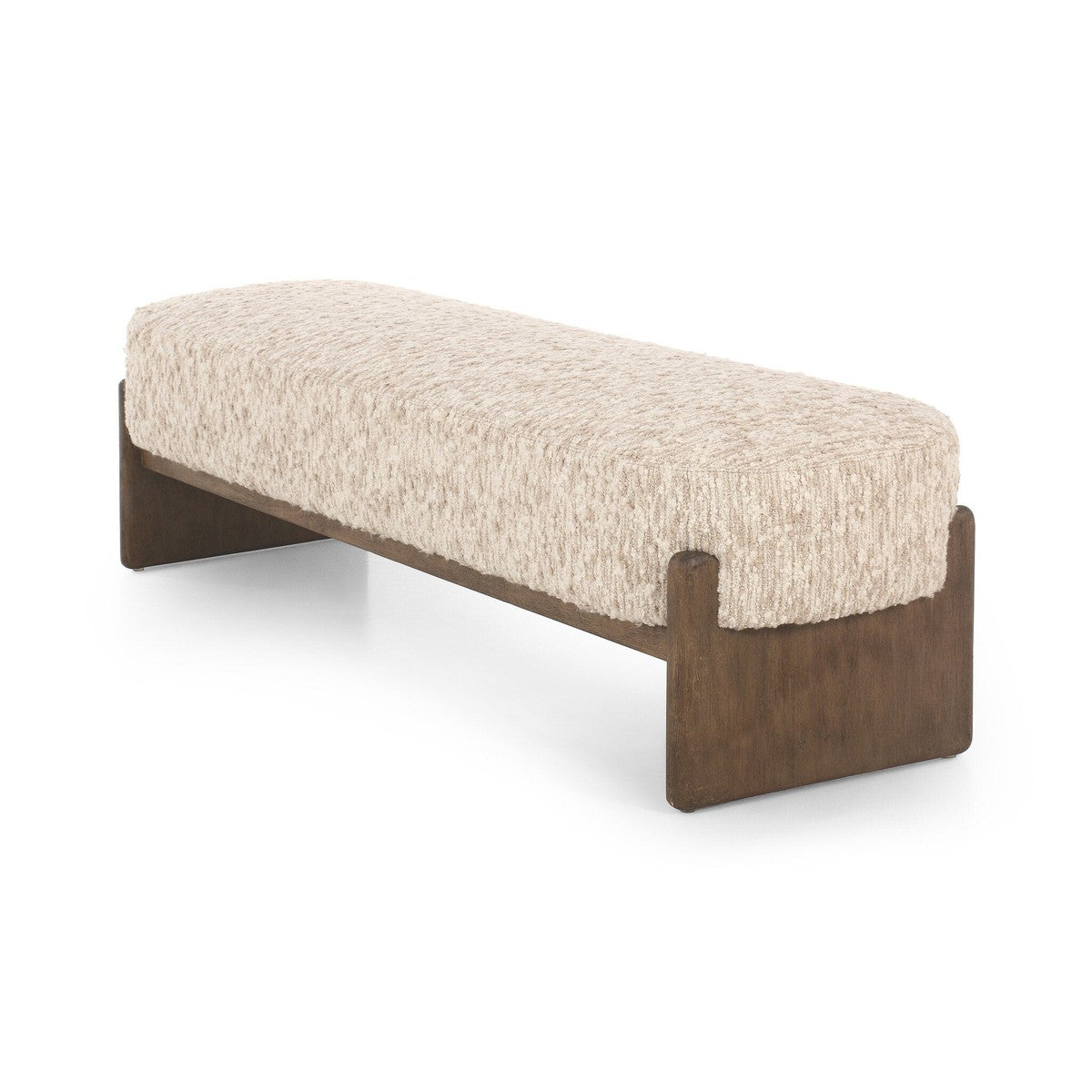 Kirby Accent Bench - Solema Cream - Cream, Natural