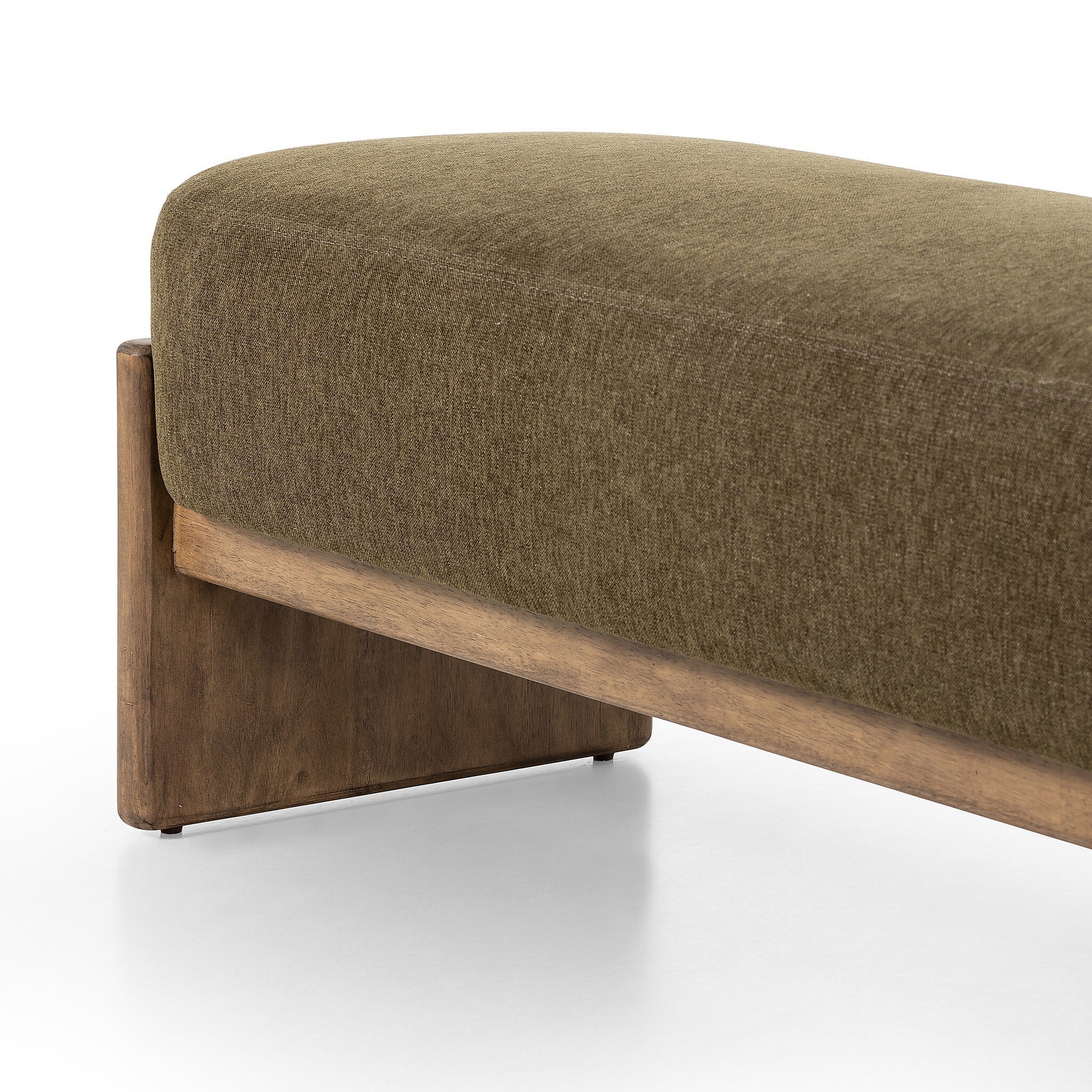 Kirby Accent Bench - Sutton Olive - Olive, Natural