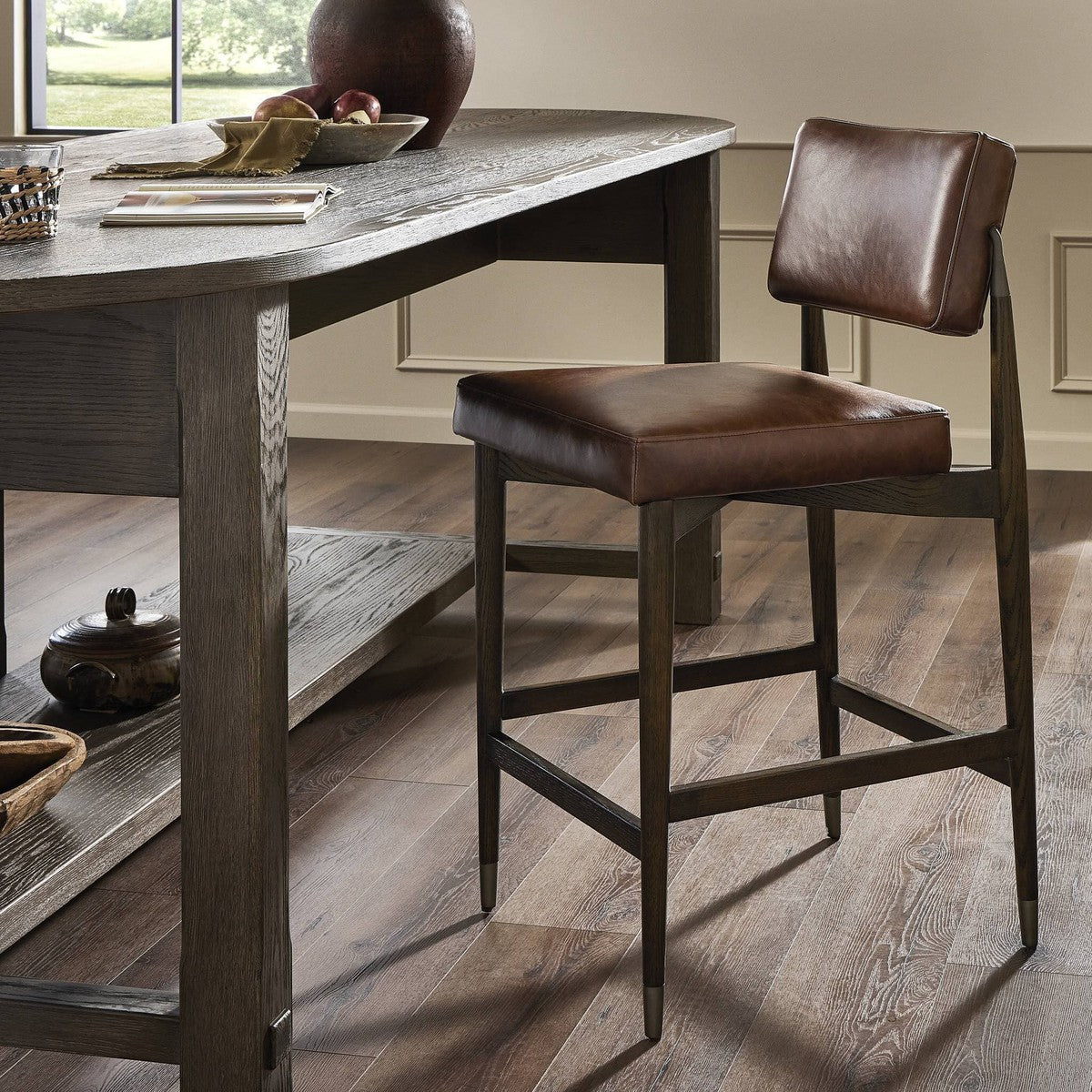 Anton Bar + Counter Stool - Havana Brown