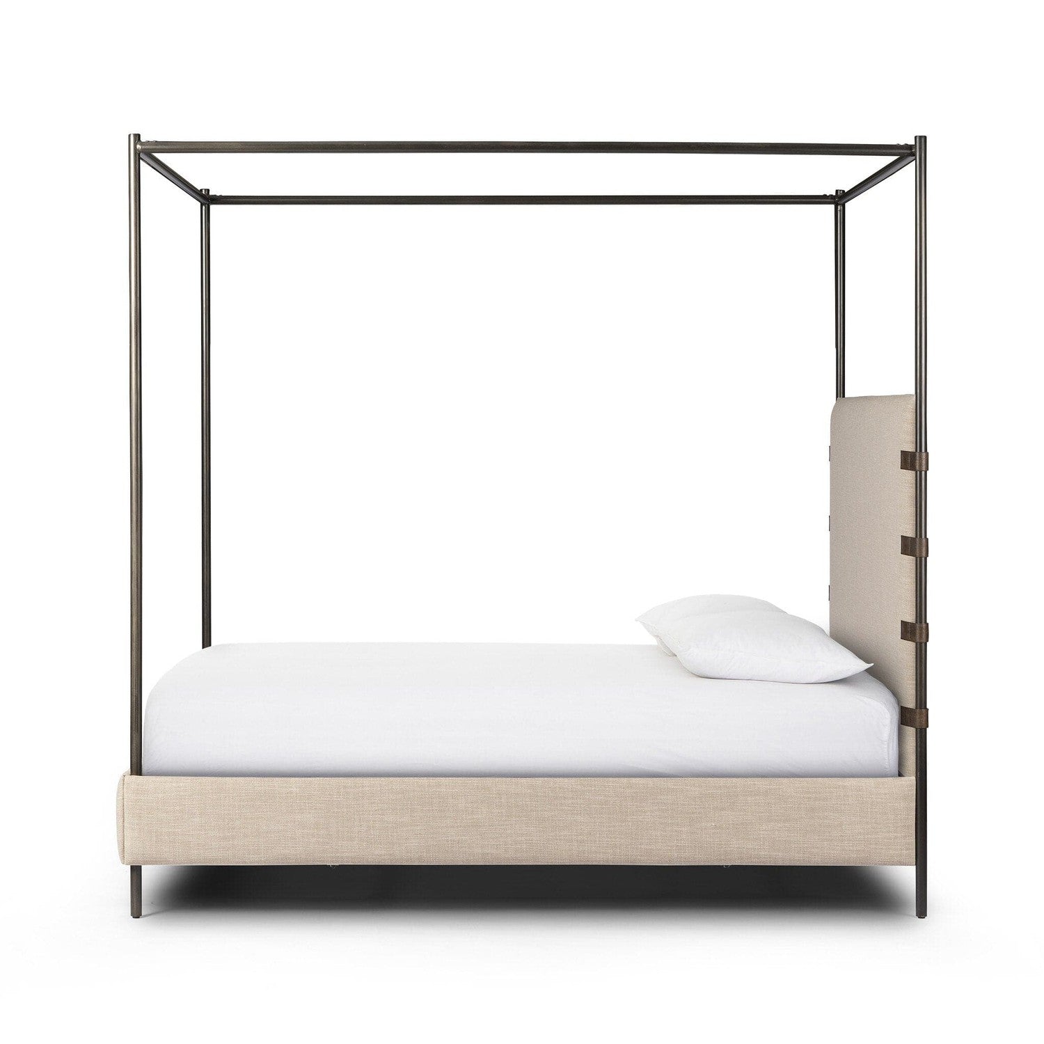 Anderson Canopy Bed - Palm Ecru - Queen