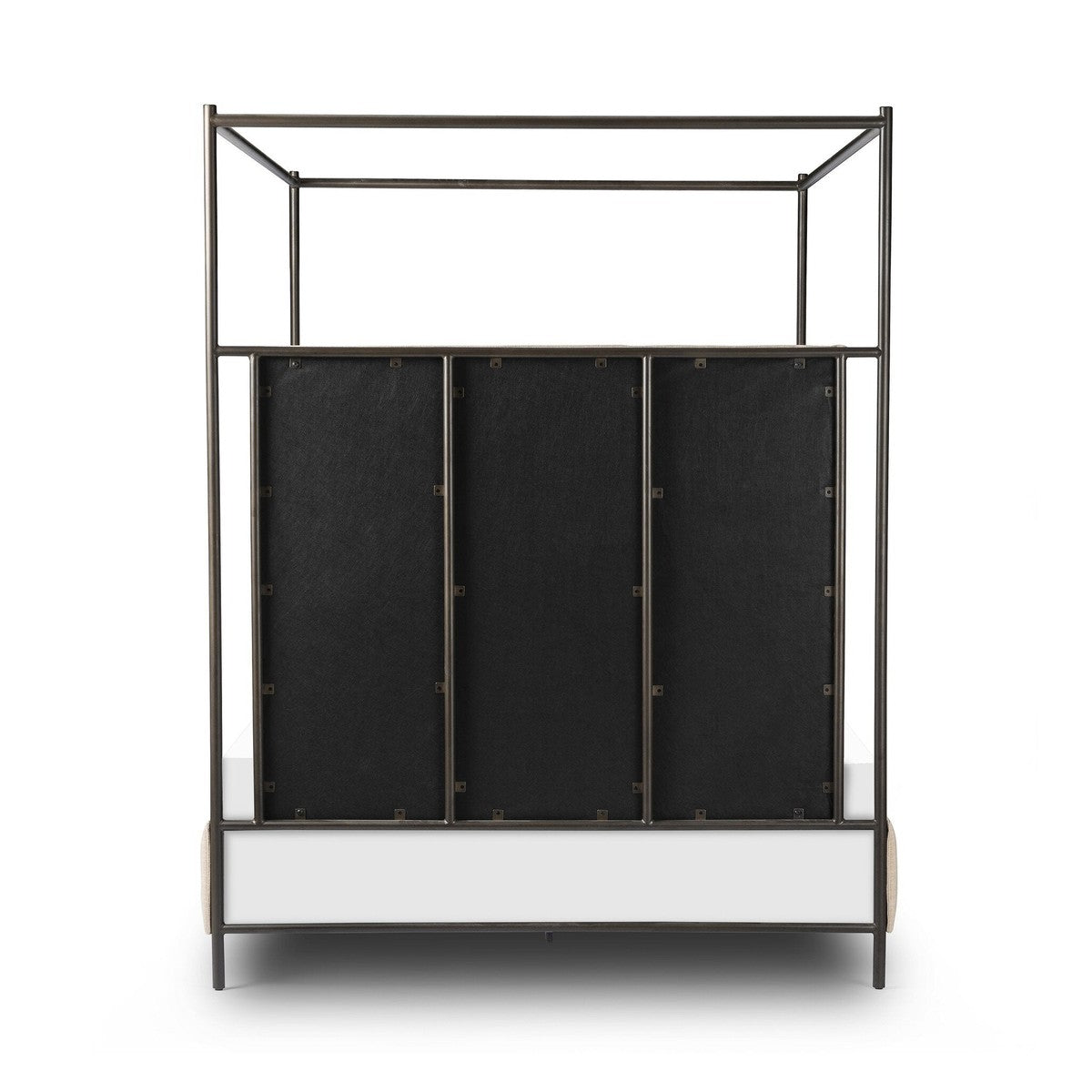 Leigh Canopy Bed - Palm Ecru - Beige, Black