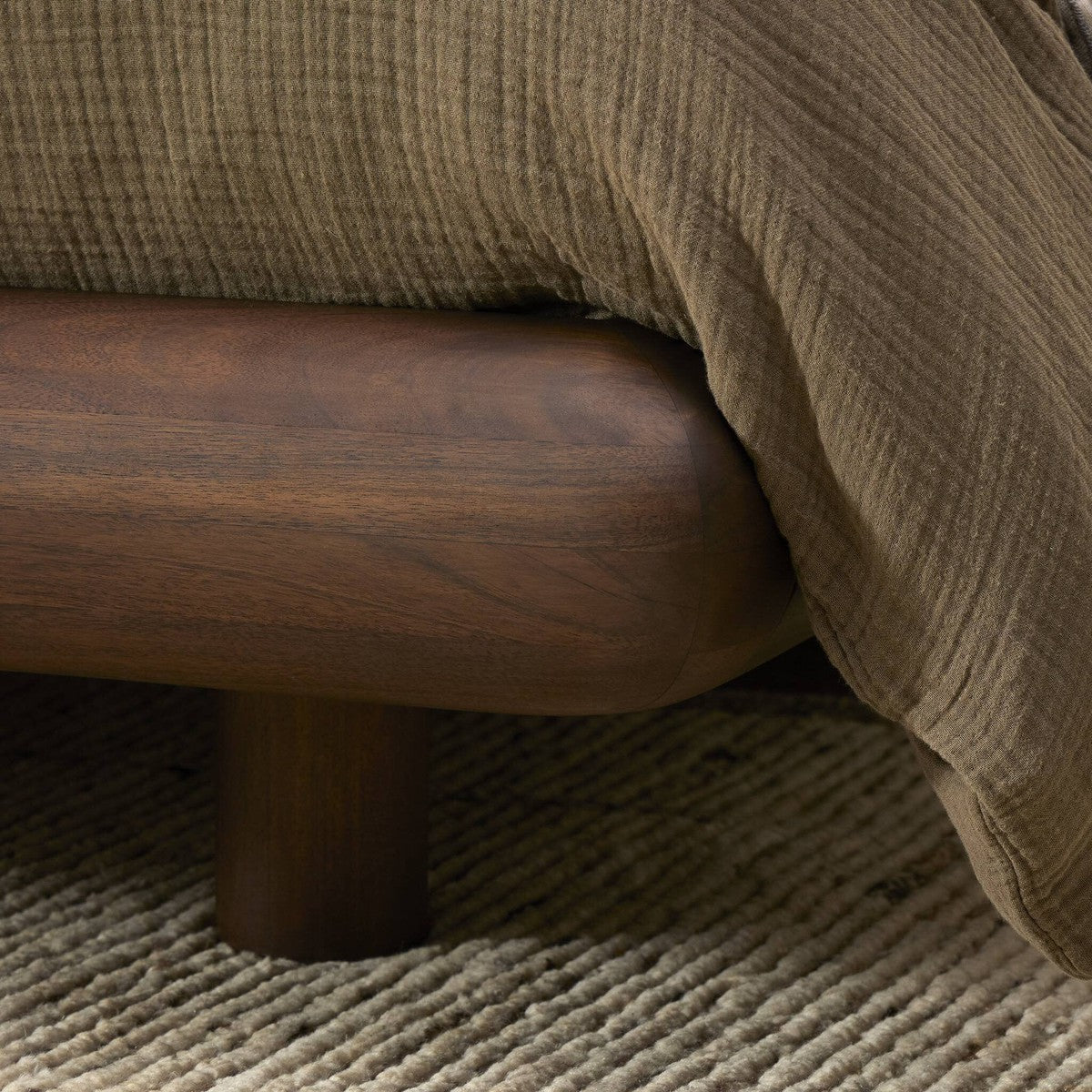 Nigel Bed - Rustic Brown Acacia - Brown