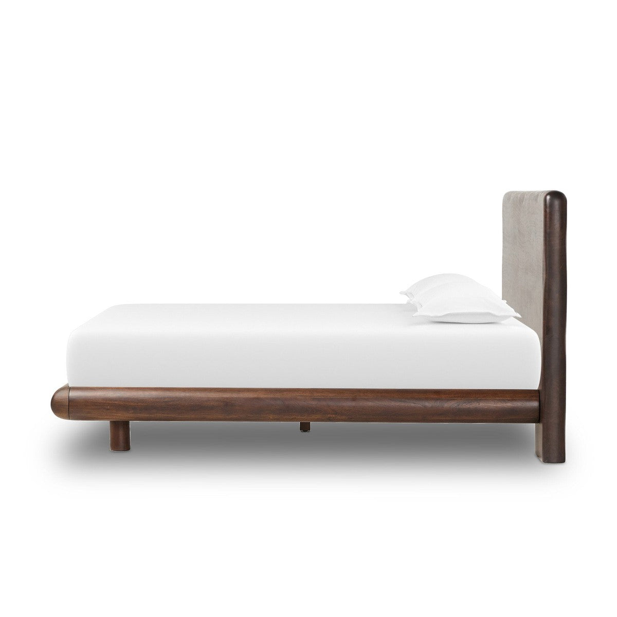 Nigel Bed - Rustic Brown Acacia - Brown