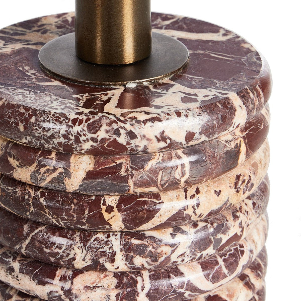 Reeves End Table - Garnet Marble