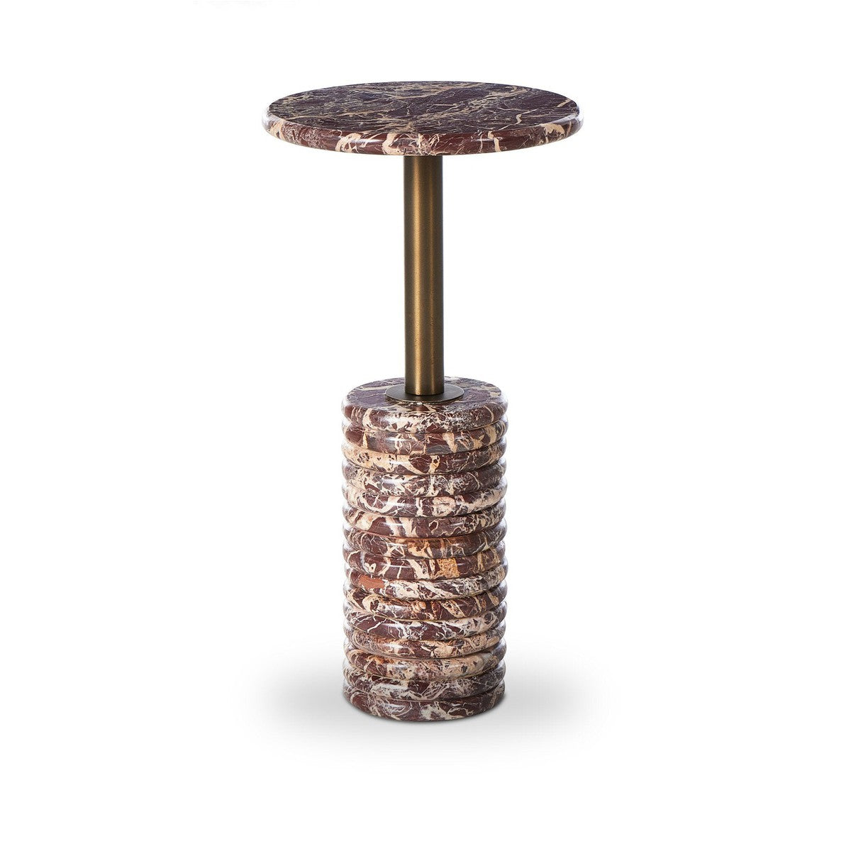 Reeves End Table - Garnet Marble