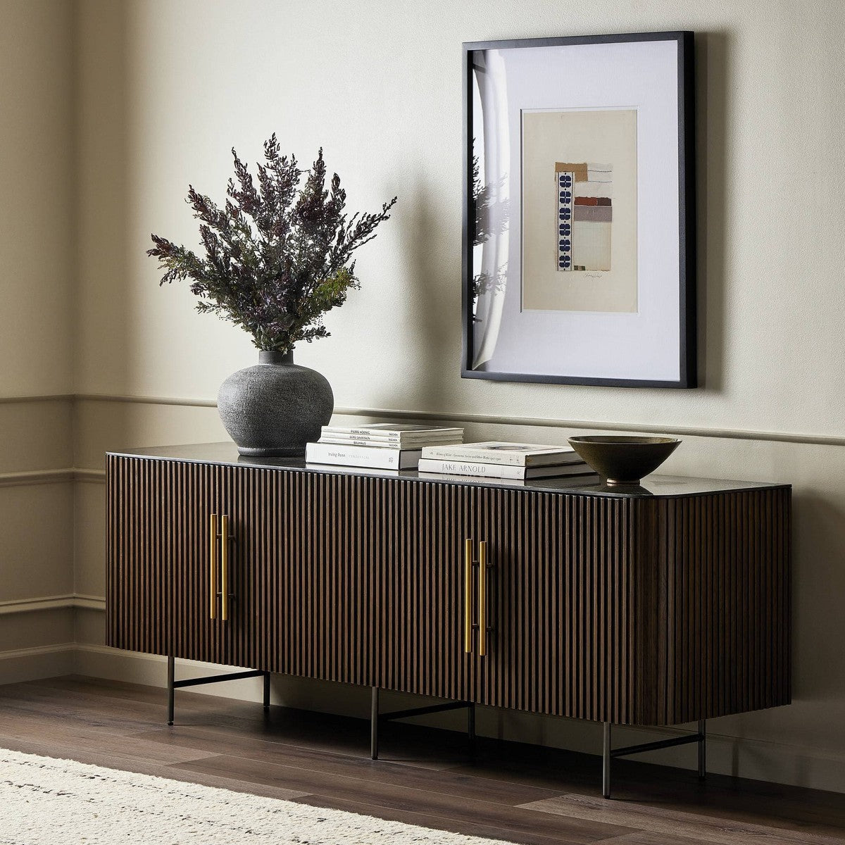 Fletcher Media Console - Terra Brown Oak