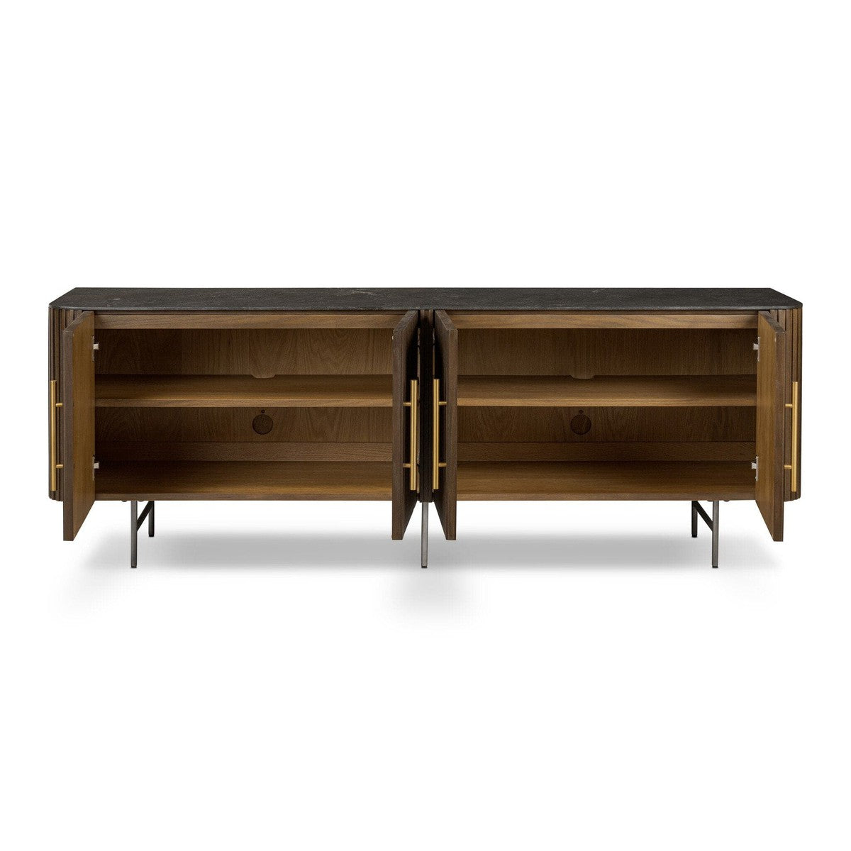 Fletcher Media Console - Terra Brown Oak